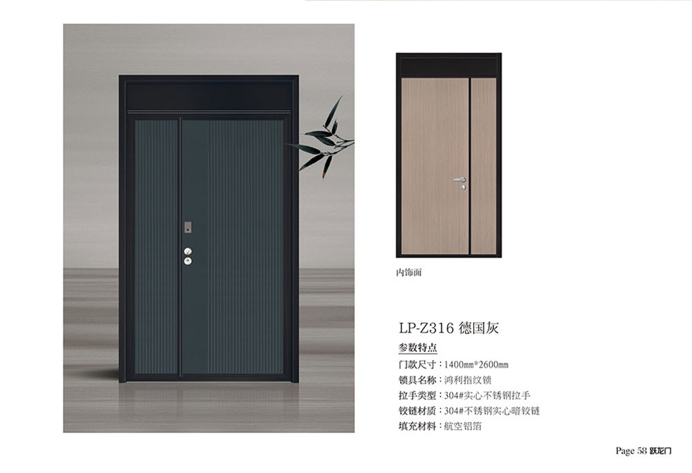 高端裝甲門LP-Z316德國灰
